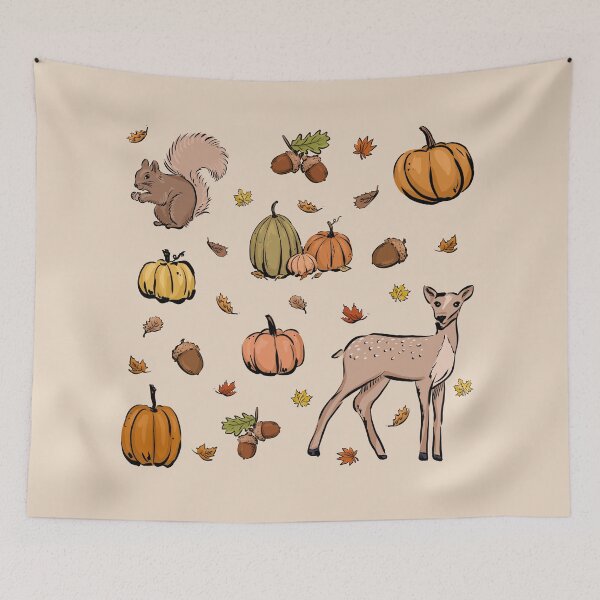 Item preview, Fall Woodland Animals Print designed and sold by Alexandra Jones.