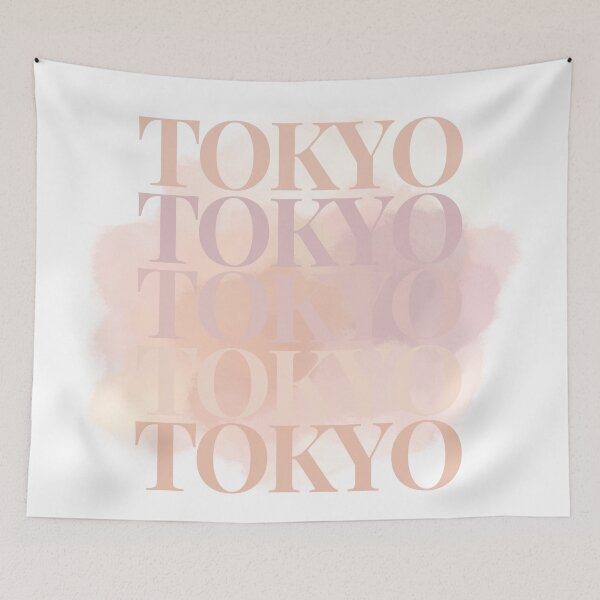 Item preview, Pastel "Tokyo" Text Overlay Design designed and sold by RaiyaTees.