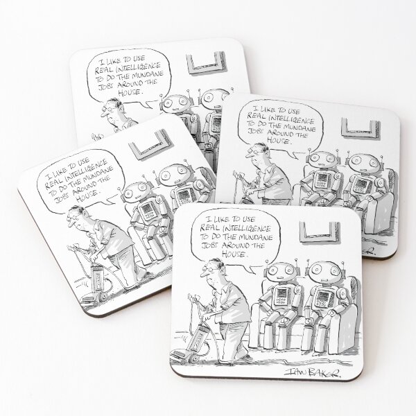 Item preview, AI Robots cartoon designed and sold by IanBakerToons.