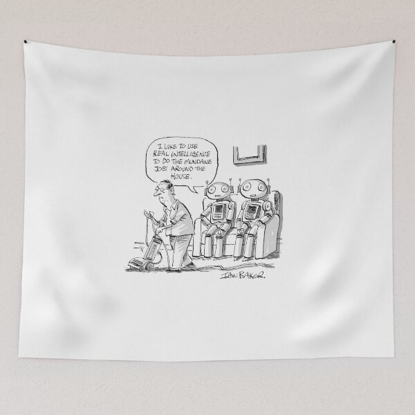 Item preview, AI Robots cartoon designed and sold by IanBakerToons.