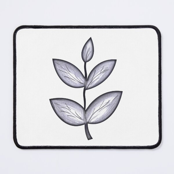 Item preview, Silver Leaf Minimalist Nature Art designed and sold by DriftLens.