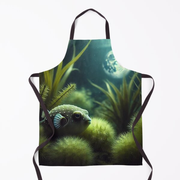 Item preview, Resting at Night: Puffer Fish in Tranquil Waters designed and sold by NocturnalNook.