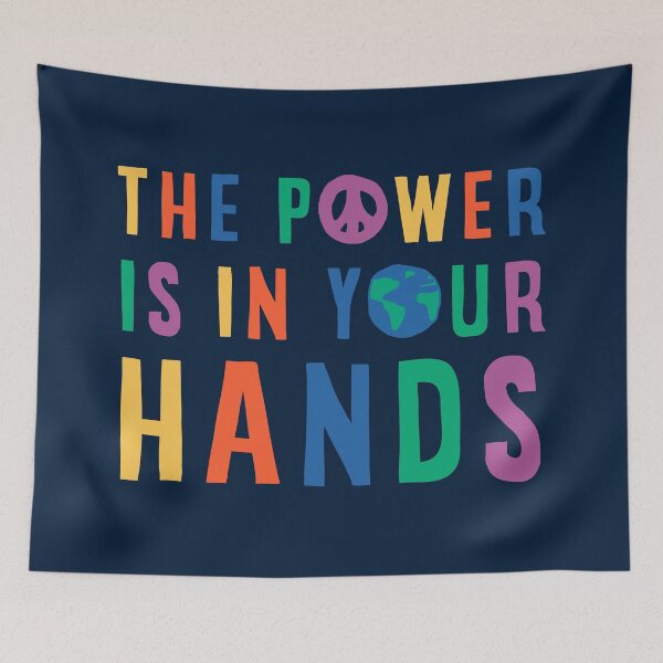 Item preview, The power is in your hands Cute Design designed and sold by Climactify.