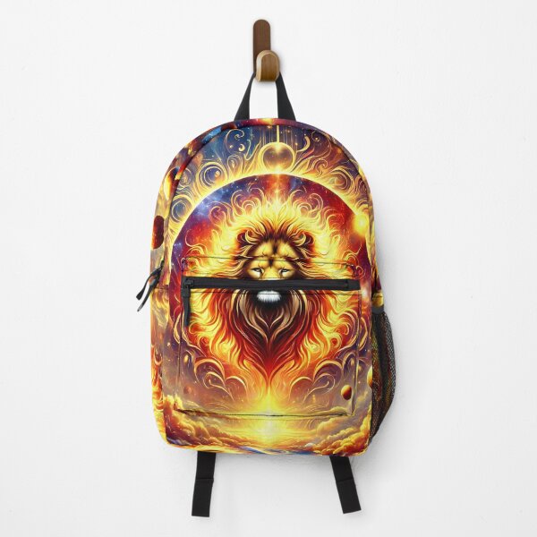 Item preview, Leo Zodiac Celestial Fire Lion Art designed and sold by ZetaDream.