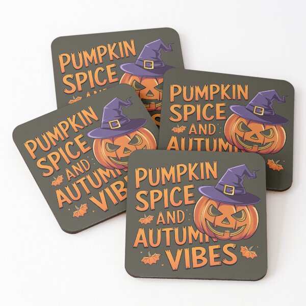 Item preview, Pumpkin Spice and Autumn Vibes with Jack O' Lantern & Witch Hat designed and sold by pnidesign.