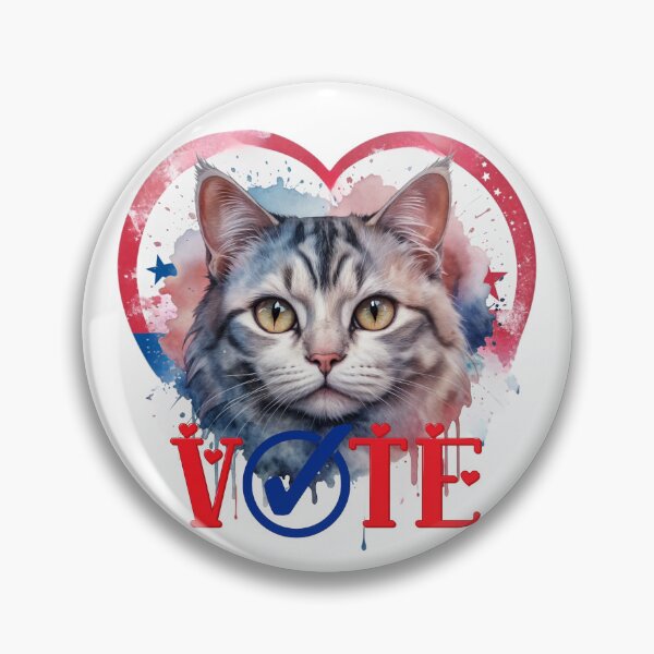 Item preview, Cat Vote 2024 - Kamala Harris Cat Stiker designed and sold by Art-by-Mist.