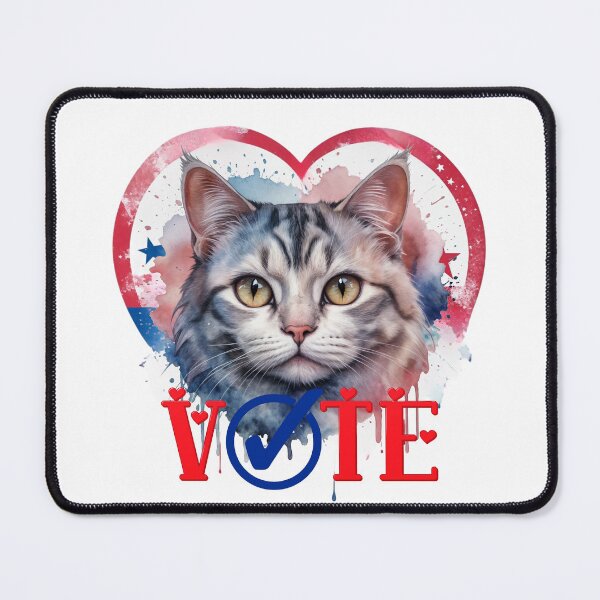 Item preview, Cat Vote 2024 - Kamala Harris Cat Stiker designed and sold by Art-by-Mist.