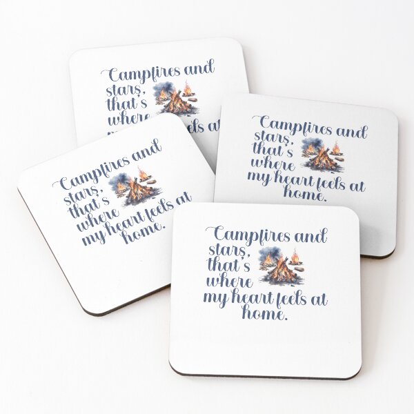 Item preview, Campfires and stars, that's where my heart feels at home. designed and sold by BenO63.