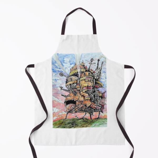 Item preview, Howl's Moving Castle Watercolor with Ink designed and sold by Inkhov Art.