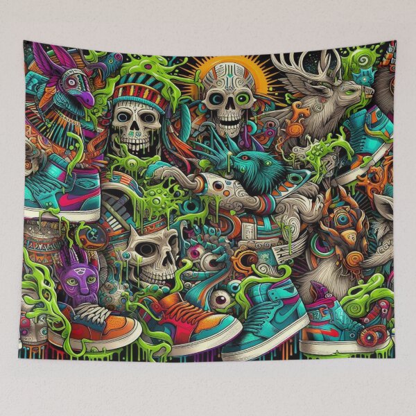Item preview, Cultural and Heritage Designs with Chemical Reacted Animals and Supersonic Sneakers designed and sold by Imaginarium of Chaos falcon88 .