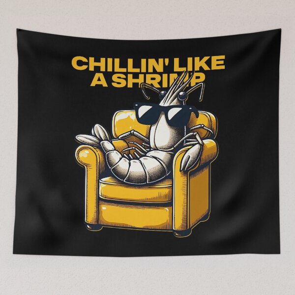 Item preview, CHILLIN' LIKE A SHRIMP designed and sold by justyna-s28.