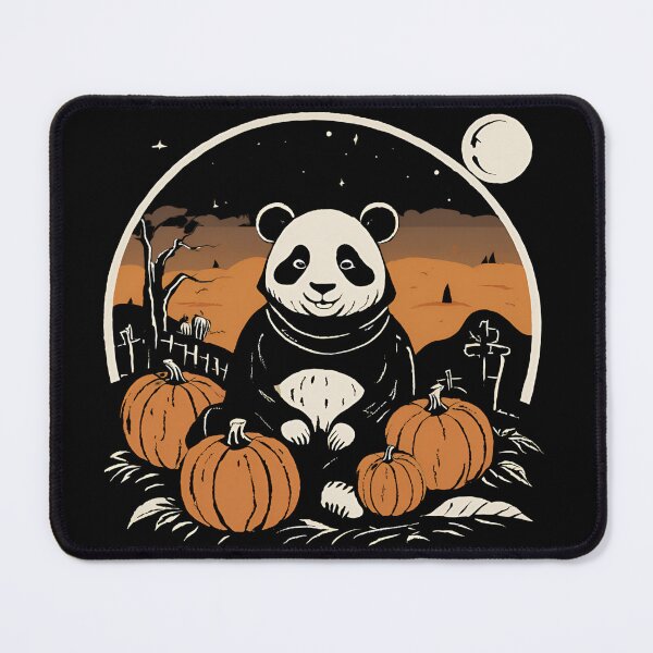 Item preview, Halloween Panda Among The Pumpkins. designed and sold by DotisDreams.