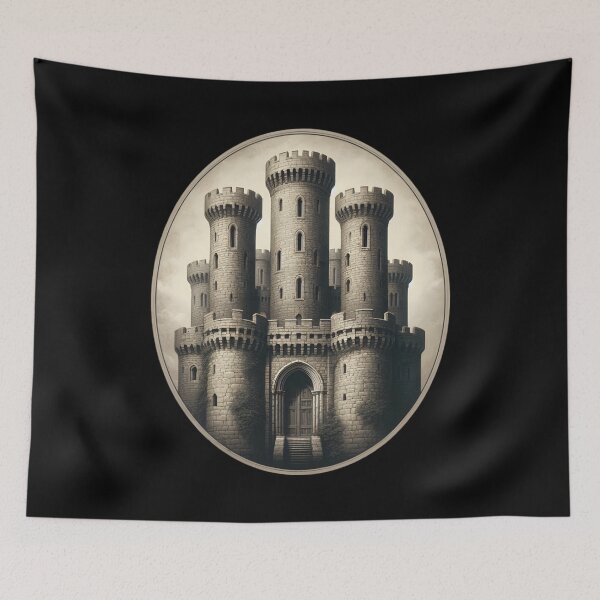 Item preview,  Majestic Medieval Castle Illustration designed and sold by pumsquare.