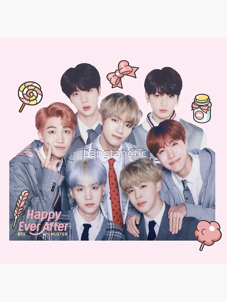 Bts Happy Ever After 4th Muster Group Tote Bag By Bangtanetic Redbubble