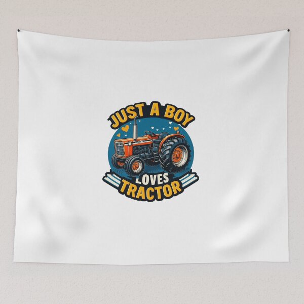 Item preview, Just a boy, Loves tractor designed and sold by niclothing.