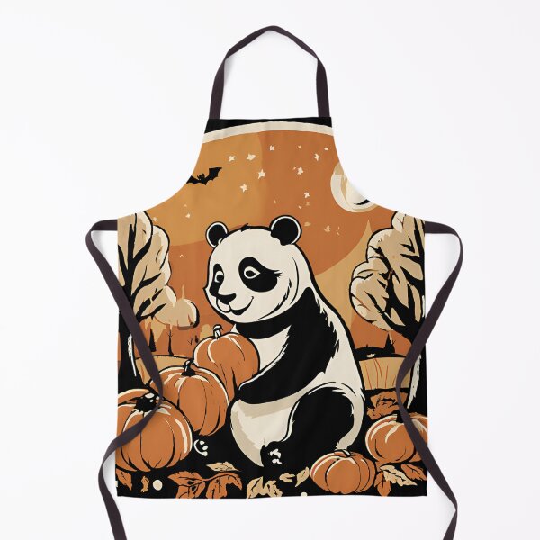 Item preview, Halloween Panda Which Reveals Its Potential On a Black Background designed and sold by DotisDreams.