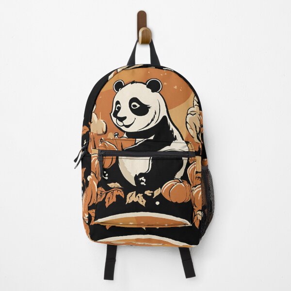 Item preview, Halloween Panda Which Reveals Its Potential On a Black Background designed and sold by DotisDreams.
