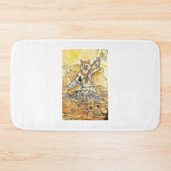 Item preview, meowscular chef mhw designed and sold by Inkhov Art.