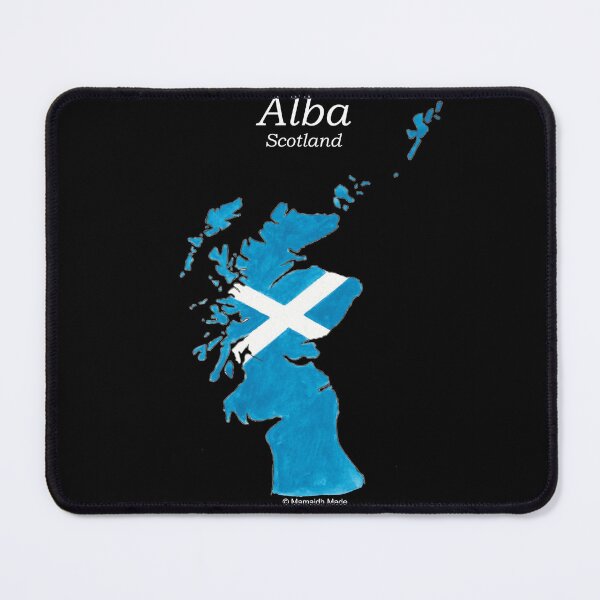Item preview, Scotland / Alba hand painted map Scottish Gaelic white text designed and sold by Mamaidh Made.