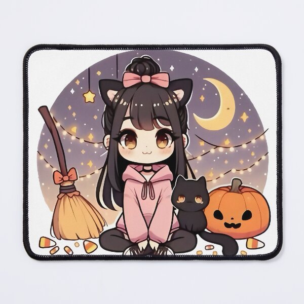 Item preview, Bangsbun – The Cozy Halloween Cat Witch designed and sold by bangsbun.