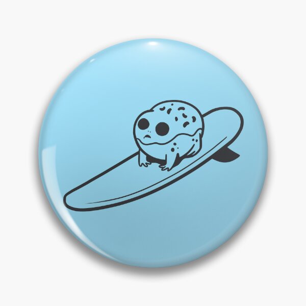 Item preview, Desert rain frog is surfing. Minimal art for summer sports designed and sold by martodesign.