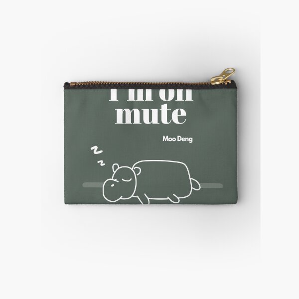Item preview, sleepy hippo Moo Deng - I'm on mute designed and sold by lost-artbrush.