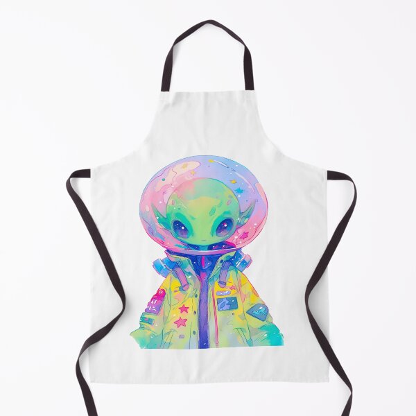 Item preview, Colorful Space Alien Sticker in Astronaut Suit designed and sold by Pocket Money Stickers.