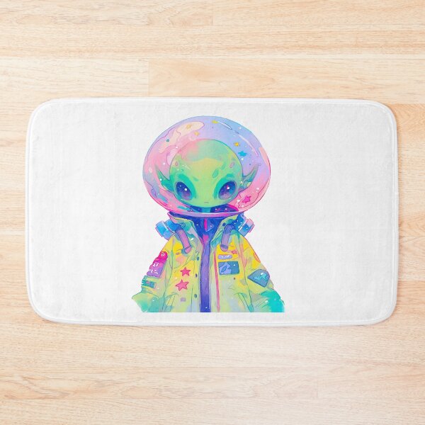 Item preview, Colorful Space Alien Sticker in Astronaut Suit designed and sold by Pocket Money Stickers.