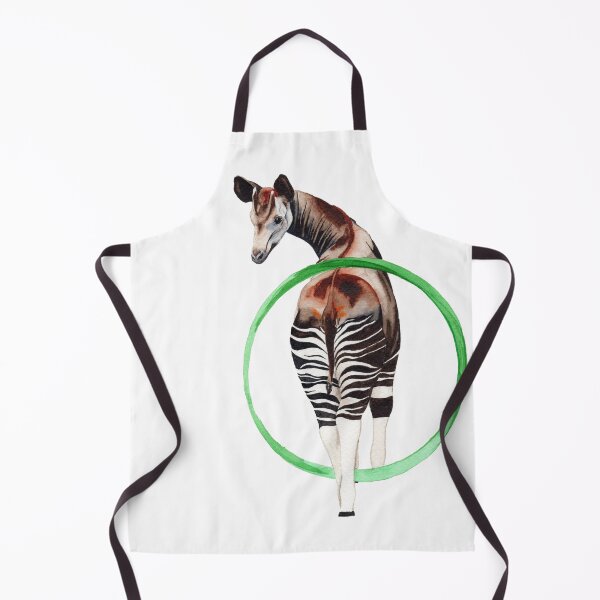 Artikelvorschau, o steht für Okapi, Aquarellalphabet Tierkunst entworfen und verkauft von ChaseWilderness.