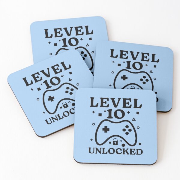 Item preview, Level Ten Unlocked | 10 Years Kids Birthday designed and sold by jensbyorlando.