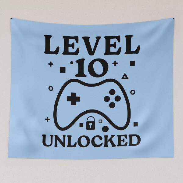 Item preview, Level Ten Unlocked | 10 Years Kids Birthday designed and sold by jensbyorlando.