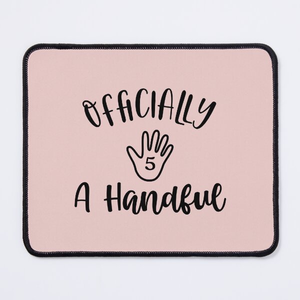 Item preview, Officially a Handful | 5 Years Kids Birthday designed and sold by jensbyorlando.