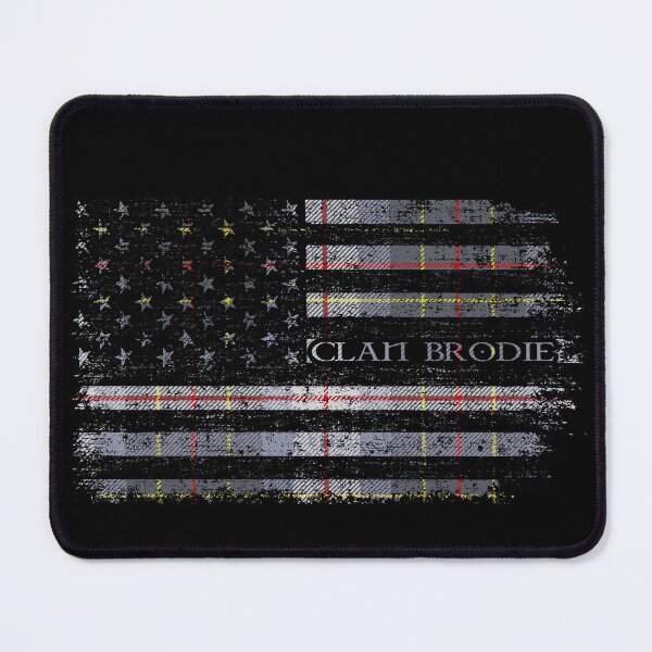 Item preview, Clan Brodie Silver Scottish tartan US flag Scotland designed and sold by Clan1093.