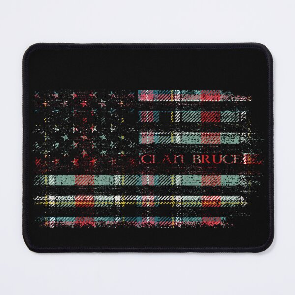 Item preview, Clan Bruce of Kinnaird Scottish tartan US flag Scotland designed and sold by Clan1093.