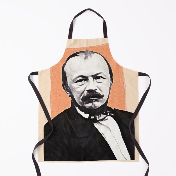 Item preview, French Writer Gérard de Nerval - orange - illustration designed and sold by Litstoy.