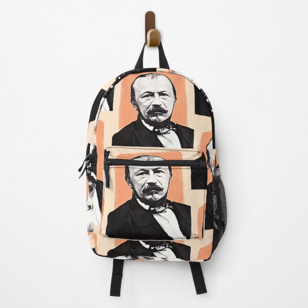 Item preview, French Writer Gérard de Nerval - orange - illustration designed and sold by Litstoy.