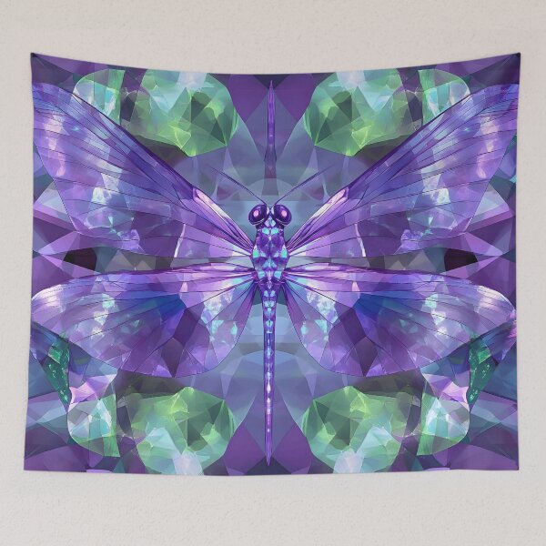 Item preview, Violet Wings in Chromatic Splendor designed and sold by AI-Only Creations.