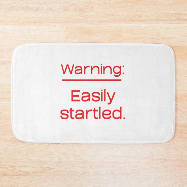 Item preview, Warning: Easily Startled, Funny Scaredy Cat designed and sold by dex1one.