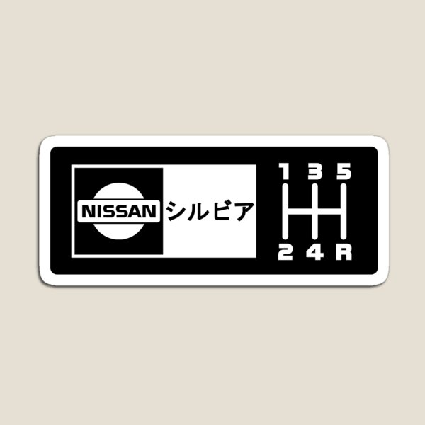 Aperçu de l'œuvre Autocollant Nissan Silvia 5 vitesses créée et vendue par CookieCustoms.