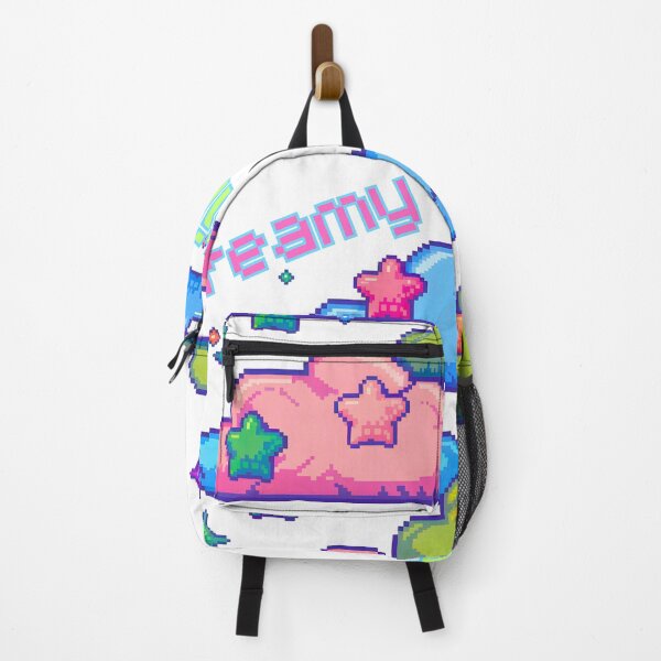 Item preview, pixel art of fluffy clouds in pastel colors with Dreamy Girl word designed and sold by OneLastWish.