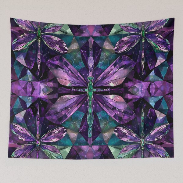 Item preview, Shimmering Spectrum of Dragonfly Wings designed and sold by AI-Only Creations.