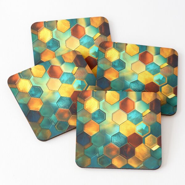 Item preview, Chromatic Crystals: Honeycomb Prism designed and sold by AI-Only Creations.