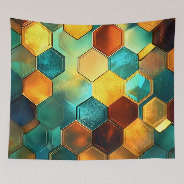 Item preview, Chromatic Crystals: Honeycomb Prism designed and sold by AI-Only Creations.