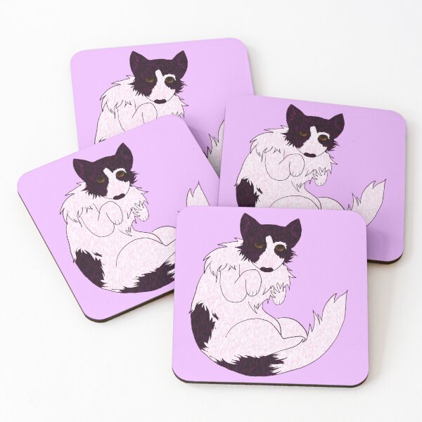 Item preview, Cute white dog with black patches designed and sold by Blue-Paint.