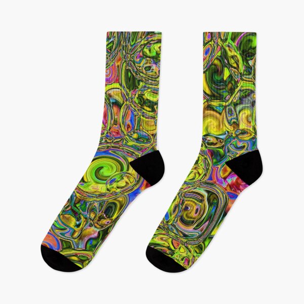 Item preview, Green & Yellow Hydrangea Fractal Circles designed and sold by SXW Designs.