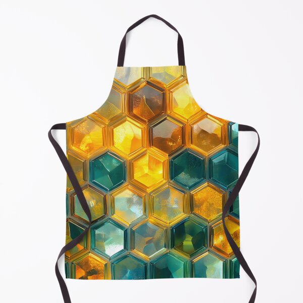 Item preview, Refractions of Amber and Teal: Geometric Elegance designed and sold by AI-Only Creations.