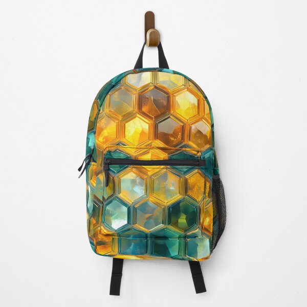 Item preview, Refractions of Amber and Teal: Geometric Elegance designed and sold by AI-Only Creations.