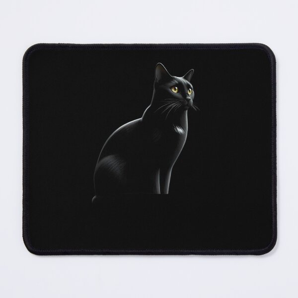 Item preview, Mysterious Black Cat with Golden Eyes designed and sold by pumsquare.