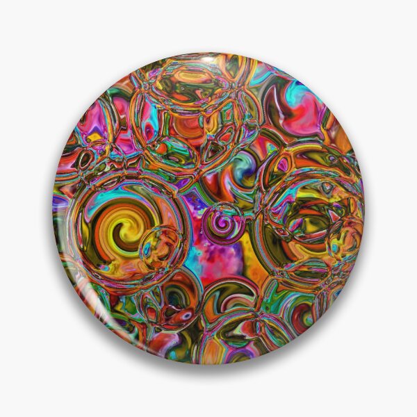 Item preview, Deep Oranges Hydrangea Fractal Circles designed and sold by SXW Designs.
