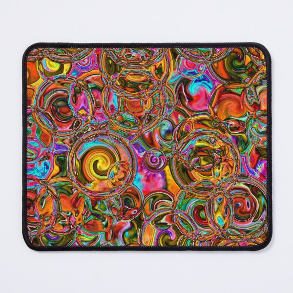 Item preview, Deep Oranges Hydrangea Fractal Circles designed and sold by SXW Designs.